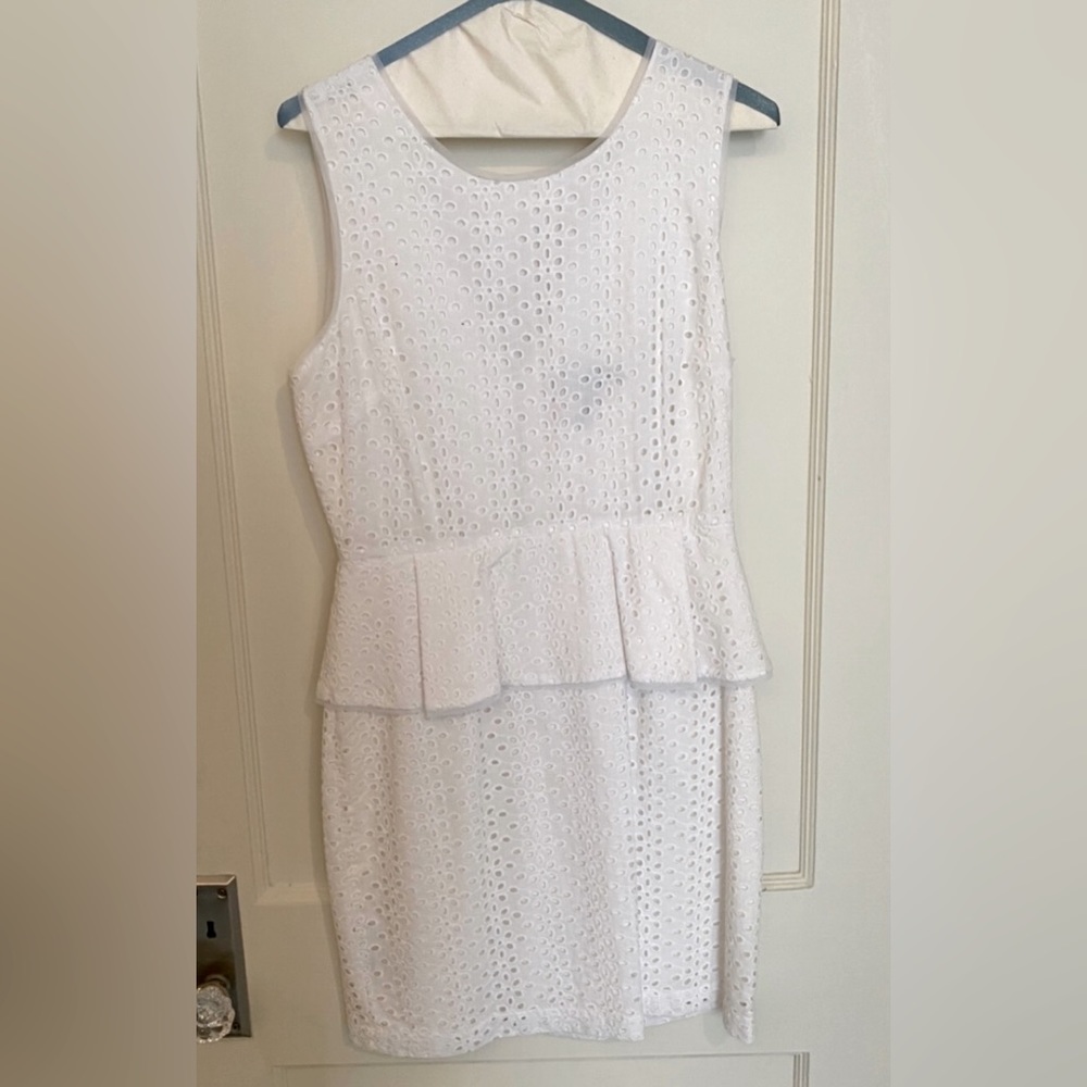 BCBG White Dress Size 6